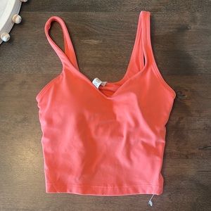 Lululemon align cropped tank top. Color: Raspberry Cream Size: 0